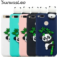 3d case cover animal panda soft silicone phone shell cases for xiaomi redmi 4x redmi 5a note 5a mi 5x a1 mi 6x a2