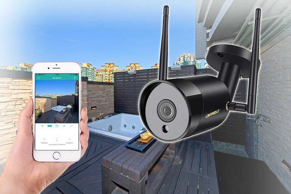 USAFEQLO, 1080 P, два способа записи аудио, проводная, Wifi камера, водонепроницаемая, ночное видение, 2 МП, беспроводная камера, обнаружение движения, слот для sd-карты