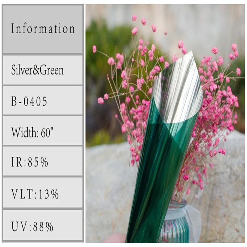 Зеленый и серебряный одностороннее зеркало Солнечный Оттенок - Цена: 6 143,09 руб.