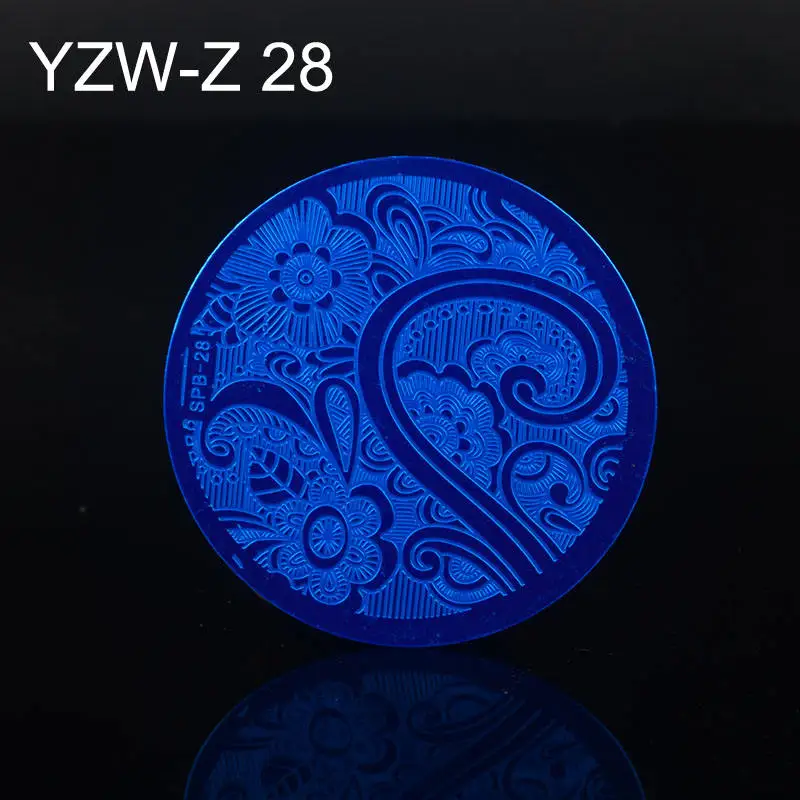 YZW-Z28 30 дизайнов дизайн ногтей штамп шаблон цветок лоза Роза Листья цветочный Рисунок печать пластины для маникюра трафарет - Цвет: YZW-Z28
