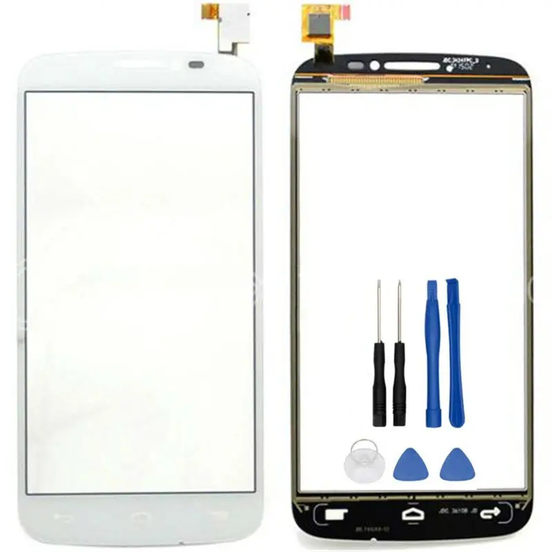 Vannego C7 7040D Touch Screen Digitizer Glass Panel Sensor Assembly For Alcatel One Pop Dual 7040E 7041D 7040 | Мобильные телефоны