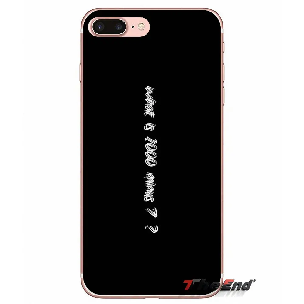What's 1000 минус 7 tokyo ghoul Quote чехол для Samsung Galaxy S3 S4 S5 MINI S6 S7 edge S8 Plus Note 2 3 4 5 Grand Core Prime|case
