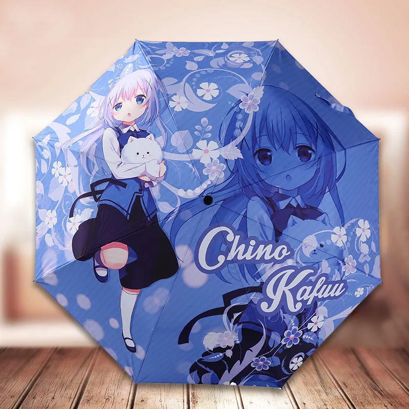 Оранжевый Много денег японского аниме waifu зонтик Зонт индивидуальный подарок - Цвет: Оранжевый