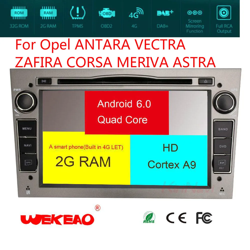 Wekeao автомобиля радио/видео плеер для Opel Antara Vectra Zafira Corsa Meriva Astra gps Системы