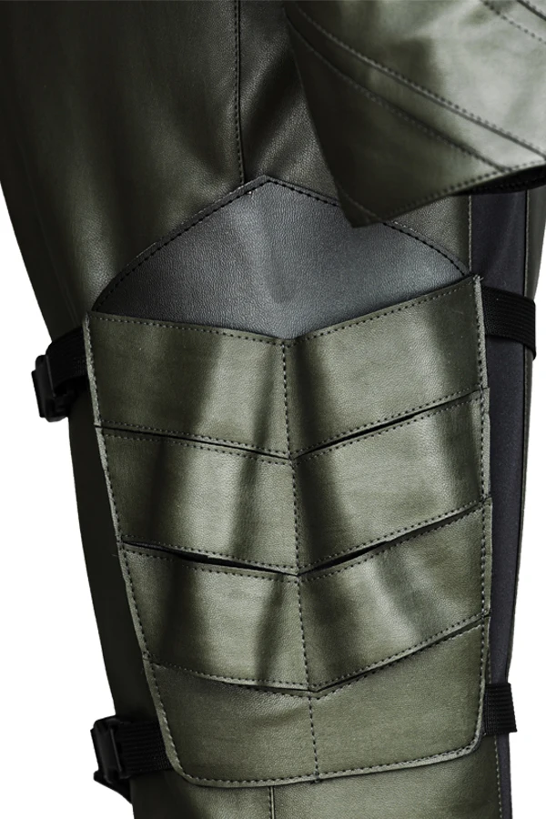 Новинка 2017 Косплей Зеленая Стрела кожаный костюм Оливера Куин униформа перчатки