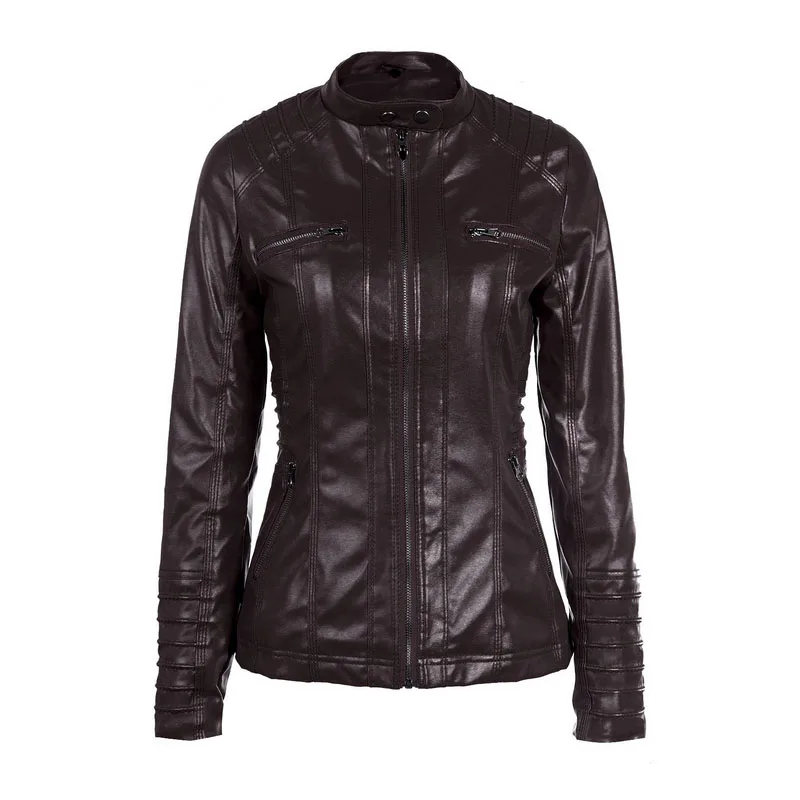 Женская байкерская куртка из ПУ кожи на молнии с капюшоном|winter women|jacket 6xljacket pu |