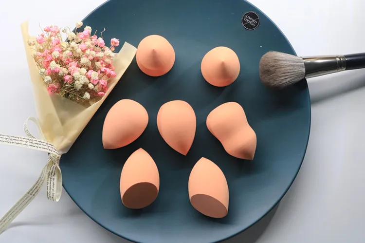 Хзм 1/3/5/6 штук оранжевый губка пудра гладкая губка для макияжа Make Up косметический слойка Поддержка YA100
