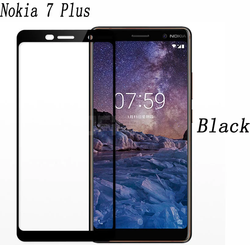 Защитное стекло закаленное 2.5D 9H для Nokia 1 3 7 2 5 6 Plus X5 X6 | Мобильные телефоны и