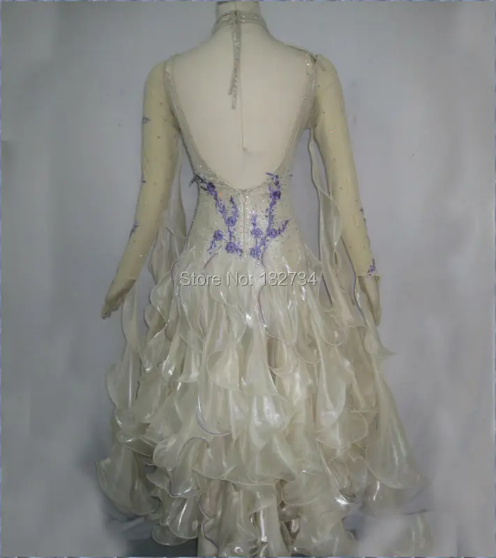 

High Quality Waltz Tango dance Dress competitive Ballroom dance dress, crystal stones chacha,salsa dance ballroom dress B-0091