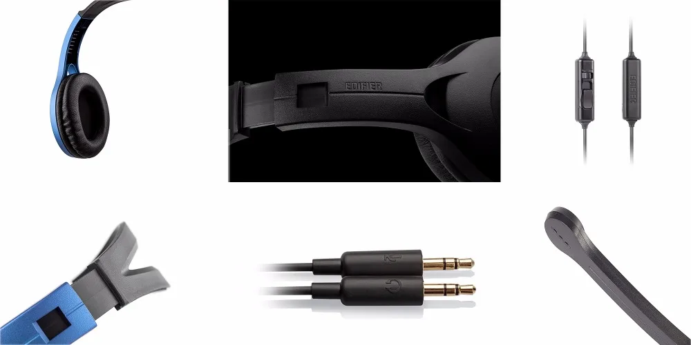 EDIFIER K800 Регулируемая гарнитура наушники съемные наушники с микрофоном для мобильного телефона, компьютера