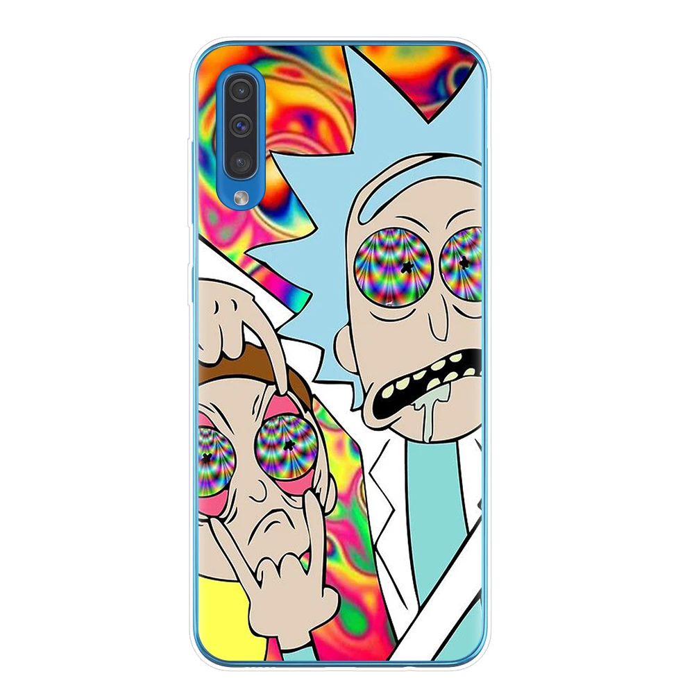 Cartoon Rick And Morty Soft TPU Case For Samsung J3 J5 J7 A7 A9 A6 A8 J4 J6 Plus A10 A20 A30 A40 A50 A70 Cover