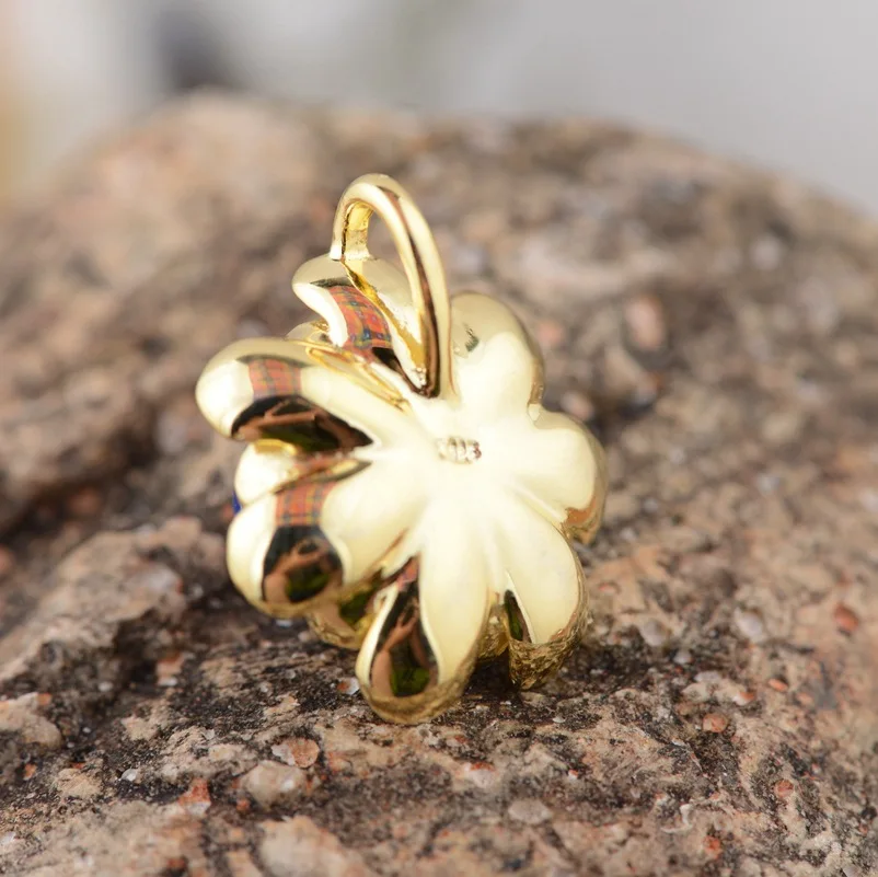 GQTORCH Lapis Lazuli Flower Bloom Подвеска из стерлингового серебра 925 пробы ювелирные изделия