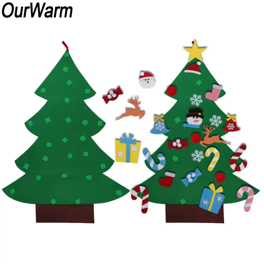 Новогодние украшения OurWarm для детей войлочная Рождественская елка сделай сам