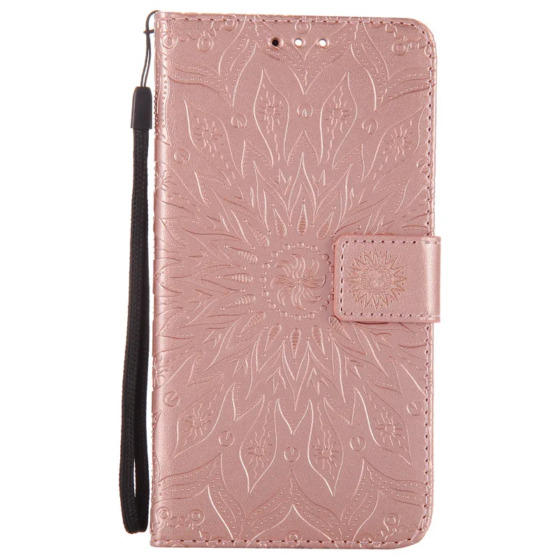 ROSE Роскошный кожаный чехол-книжка с изображением мандалы и цветов для samsung Galaxy Grand Neo Plus GT I9060 I9060i Grand Duos GT I9082 - Цвет: ROSE