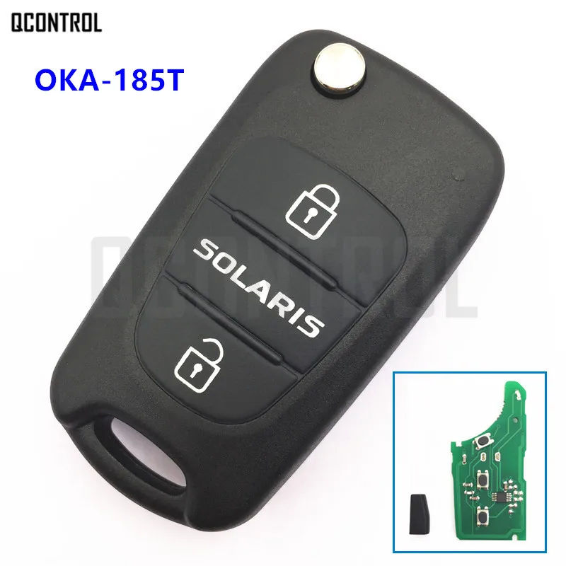 QCONTROL Автомобильный Дистанционный ключ 433 МГц для HYUNDAI Solaris OKA 185T CE0682|for hyundai key|car