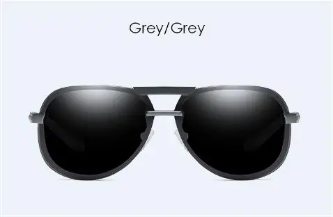 grey Новинка, поляризованные солнцезащитные очки в алюминиево-магниевой оправе для мужчин и женщин, солнцезащитные очки для вождения - Цвет линз: grey