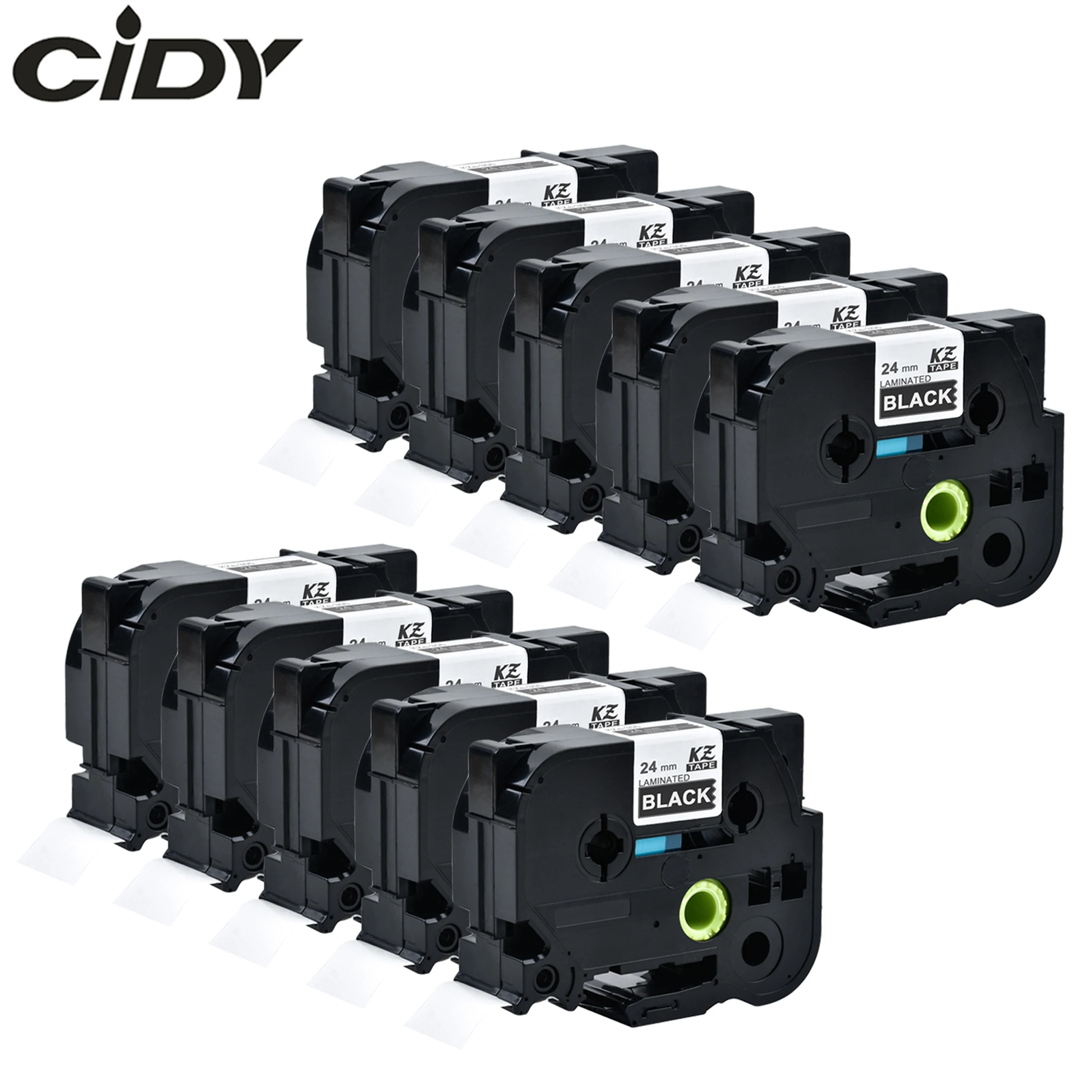 CIDY 10 шт./лот белый на черном TZe355 tze 355 tz355 tz для p touch совместимый принтер печати