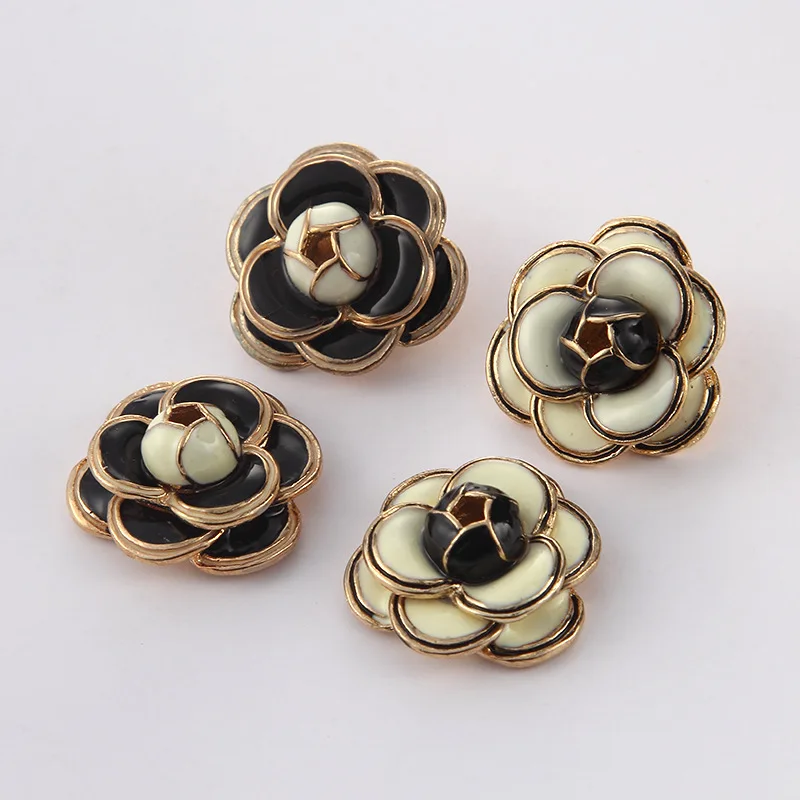 

Black White Flowers Accessories Materials Have C Clasp And Flat Base Diy Wedding Decoration Hair Jewelry Making Headband Earring