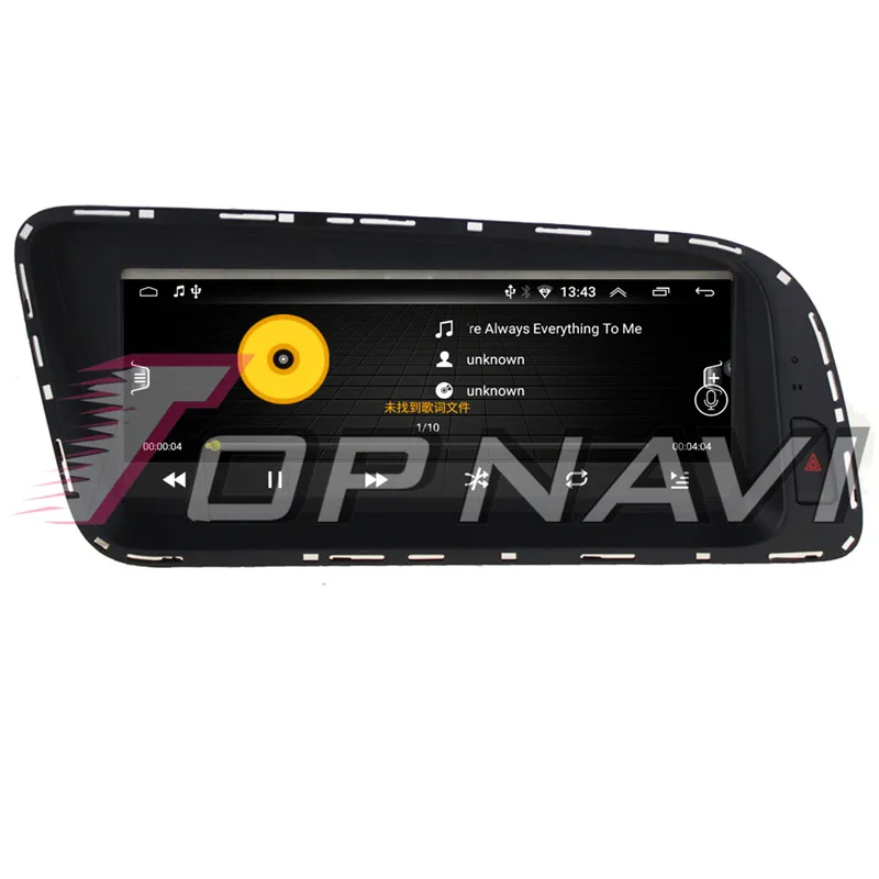 Topnavi Android 6,0 Автомобильный плеер радио видео для Audi Q5(2010 2011 2012 2013) Стерео gps навигация без DVD