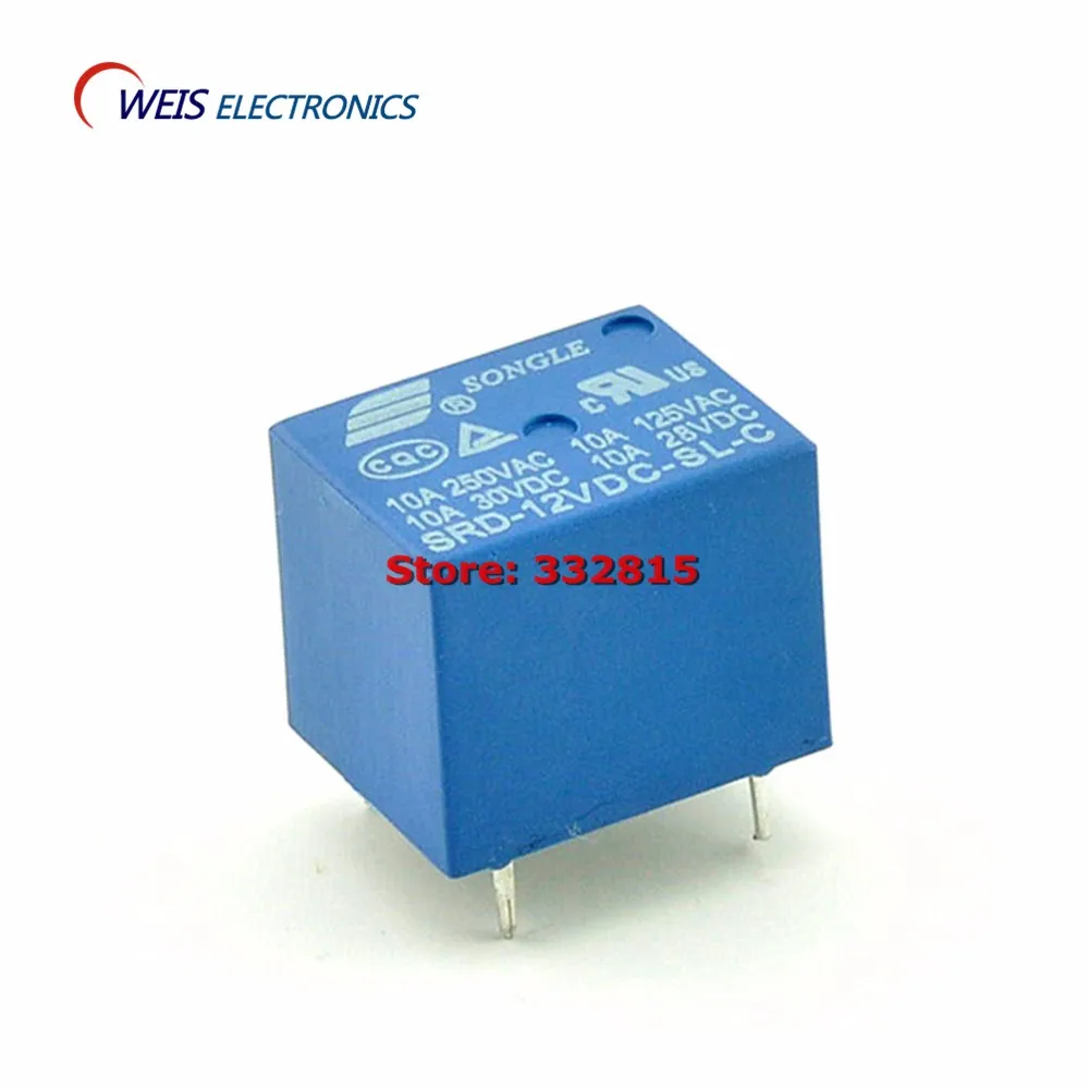 10 шт. SRD 12VDC SL C T73 12V 10A реле DIP 5PIN SONGLE полупроводниковое постоянного тока Мощность