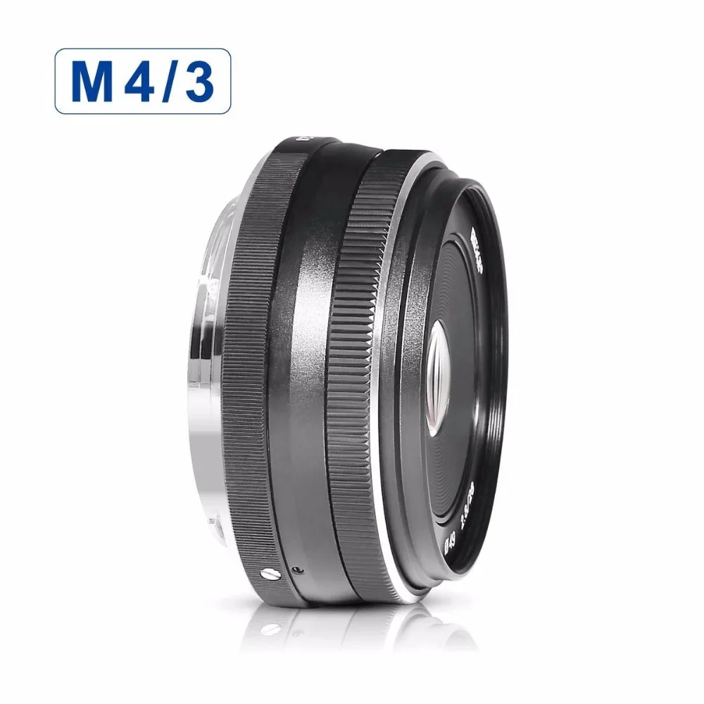 MEKE MK 28 мм f/2,8 объектив с большой апертурой ручной фокусировки для Olympus/Panasonic беззеркальная камера объектив для Micro 4/3-mount system+ G