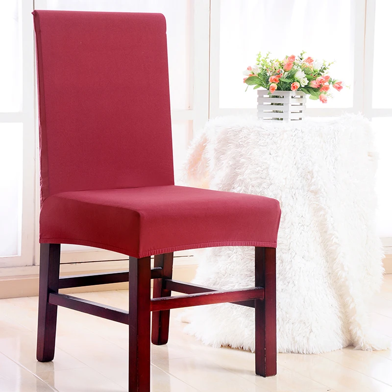 Одноцветное Цвета стул Чехлы для мангала спандекс Strech Эластичный Свадебная