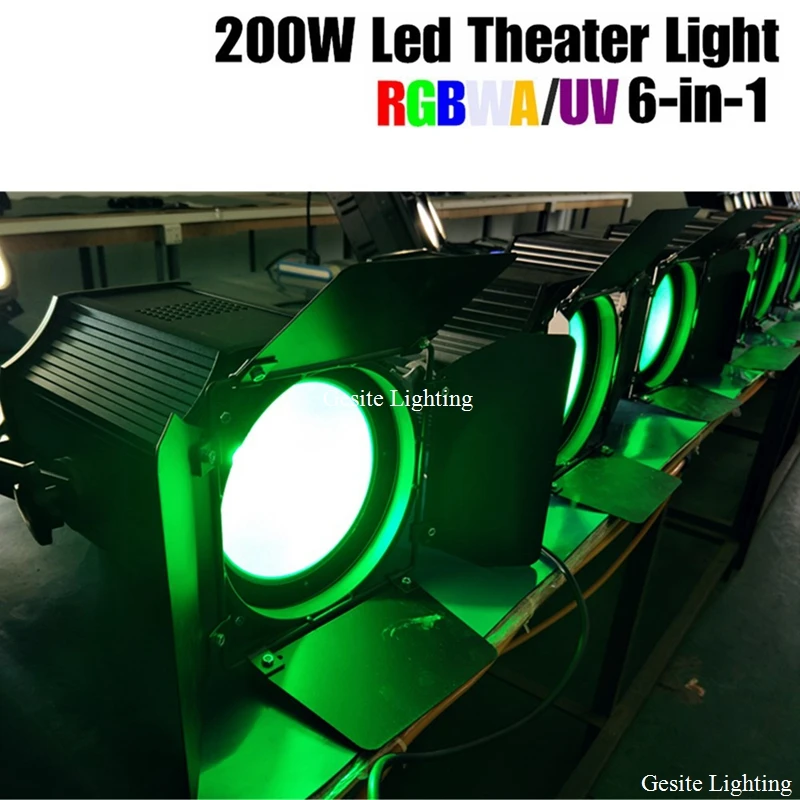 Сценический диско свет Теплый Холодный белый/RGBW 4 в 1/RGBWAUV 6 1 dmx par led cob 200 Вт с дверью