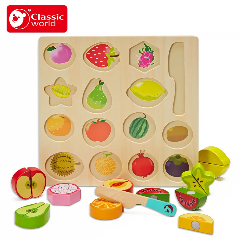 Классический Мир Детская кухня Let Cut многофункциональная фруктовая головоломка