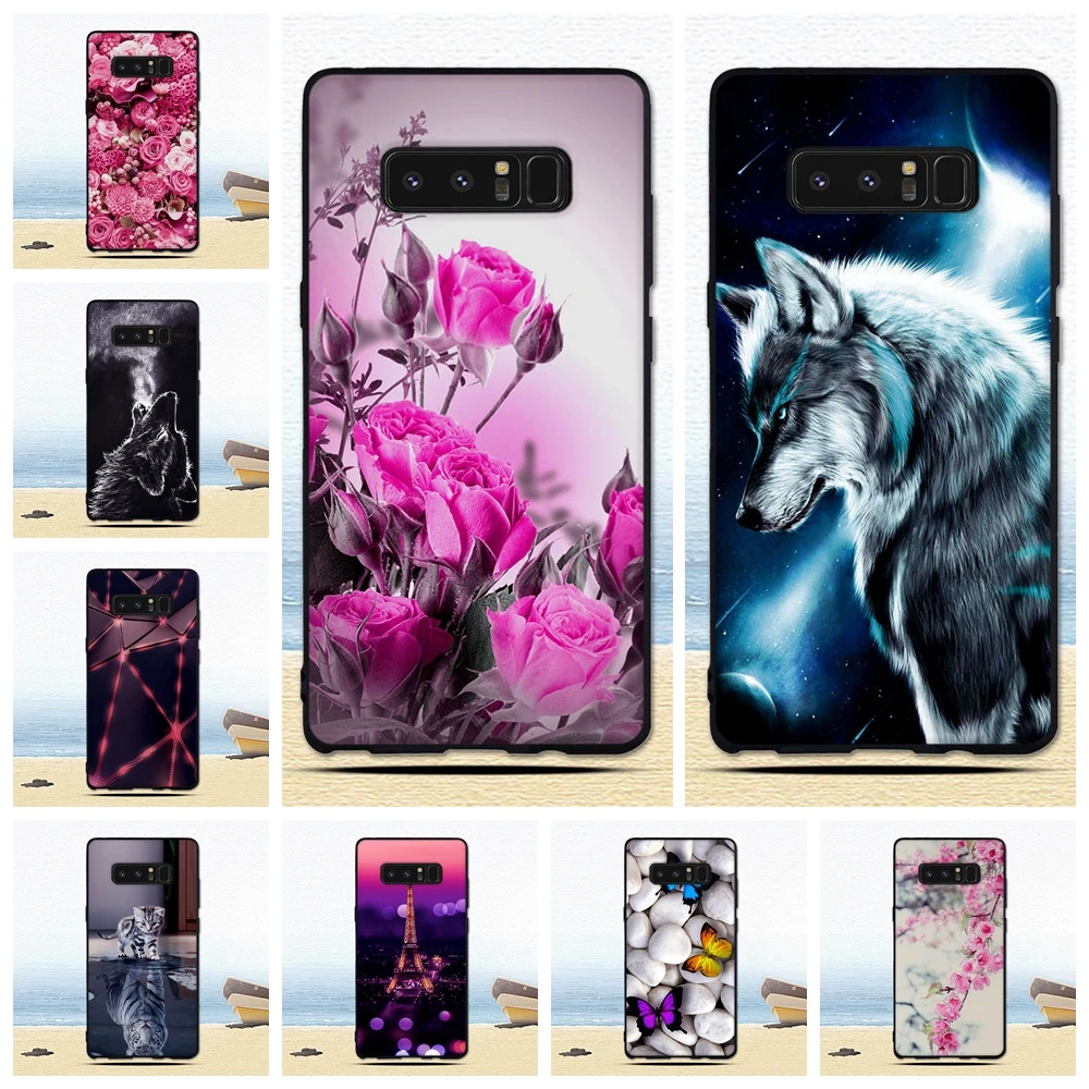 TPU чехол для Samsung Galaxy Note 8 N950F N950 Мягкий силиконовый задней панели телефона с
