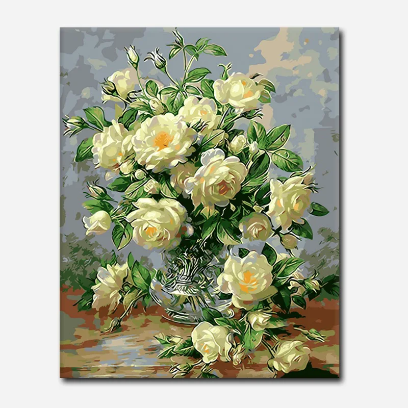 Картины маслом &quotсделай сам&quot по номерам с акриловыми красками Бабочка любит