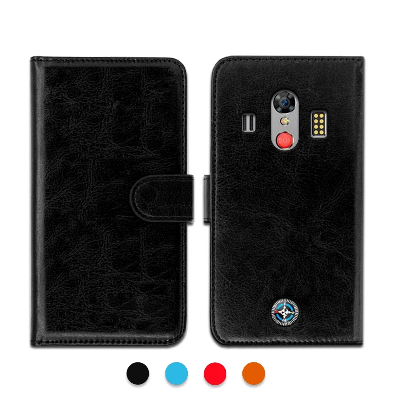 Роскошный эксклюзивный чехол бумажник Elephone Soldier из искусственной кожи