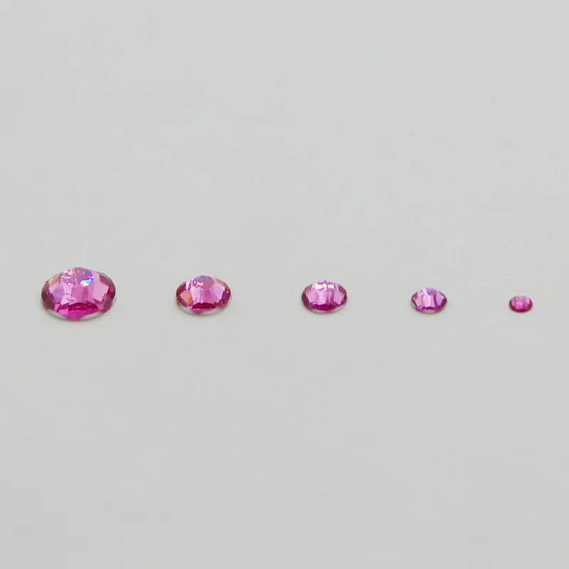 Клея на Стразы оптовая продажа смешанные размеры светильник розовое Цвет Flatback