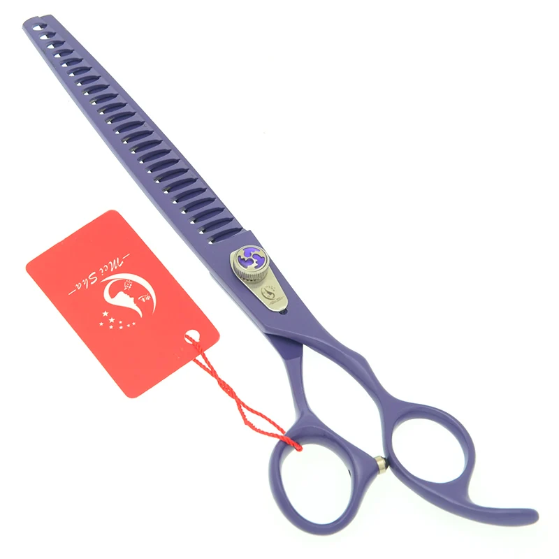Meisha 8,0 дюймов ножницы для ухода за животными Япония 440C рыбья кость 22 зубы Уход за собакой ножницы для стрижки кошек животных машинки для стрижки волос HB0136