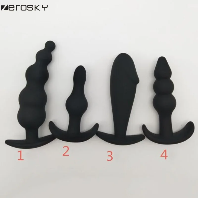 Силиконовая Анальная пробка Zerosky секс-игрушка для женщин и мужчин анальная с