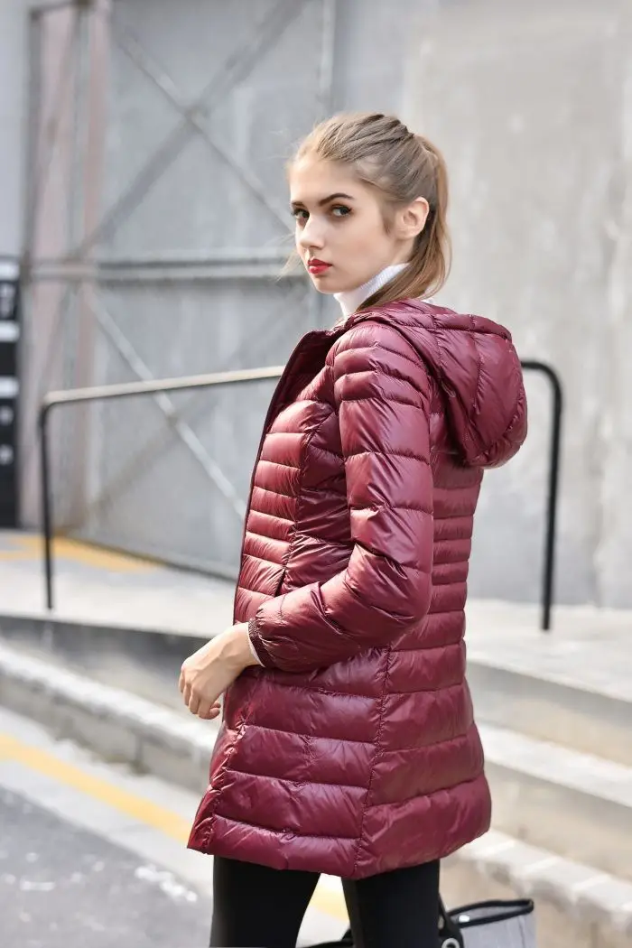 Бренд NewBang, 5XL, 6XL, женский длинный пуховик, женский ультра-светильник, пуховик на белом утином пуху, зимняя теплая Женская куртка, большие размеры