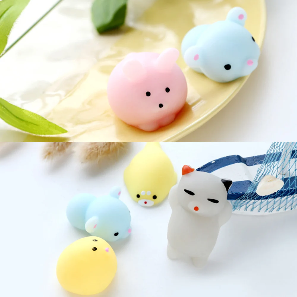 Besegad 15 мини Mochi мягкий милый мультяшный мяч антистресс мягкая липкая смешная