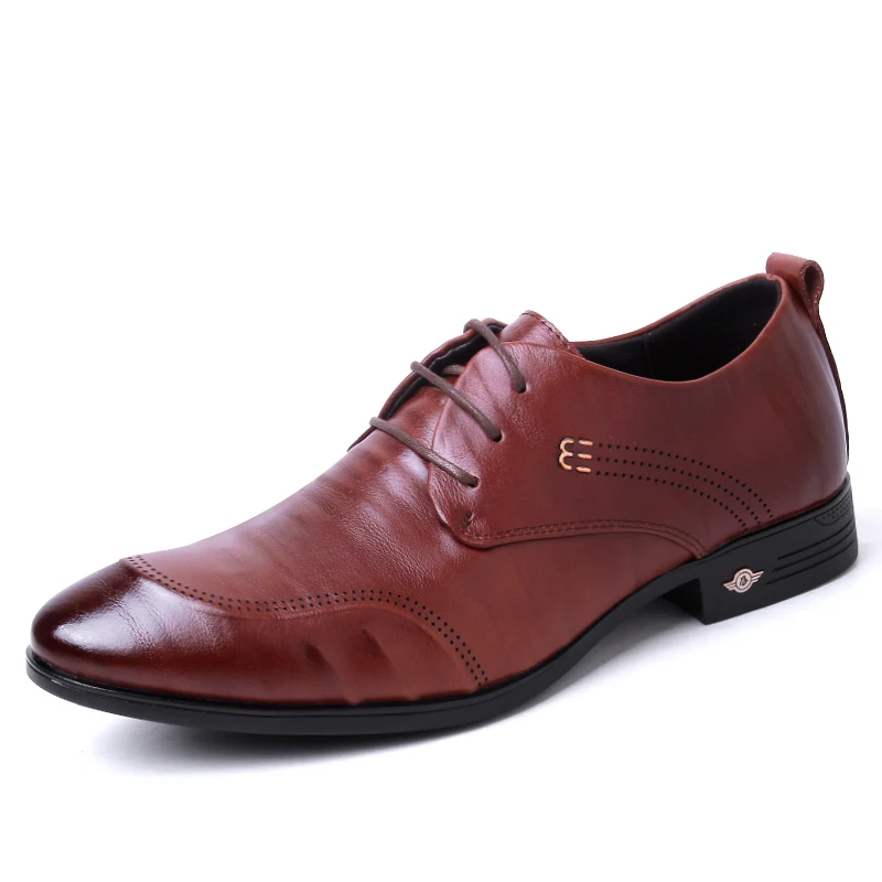 Деловая официальная мужская кожаная обувь Качественная из натуральной кожи