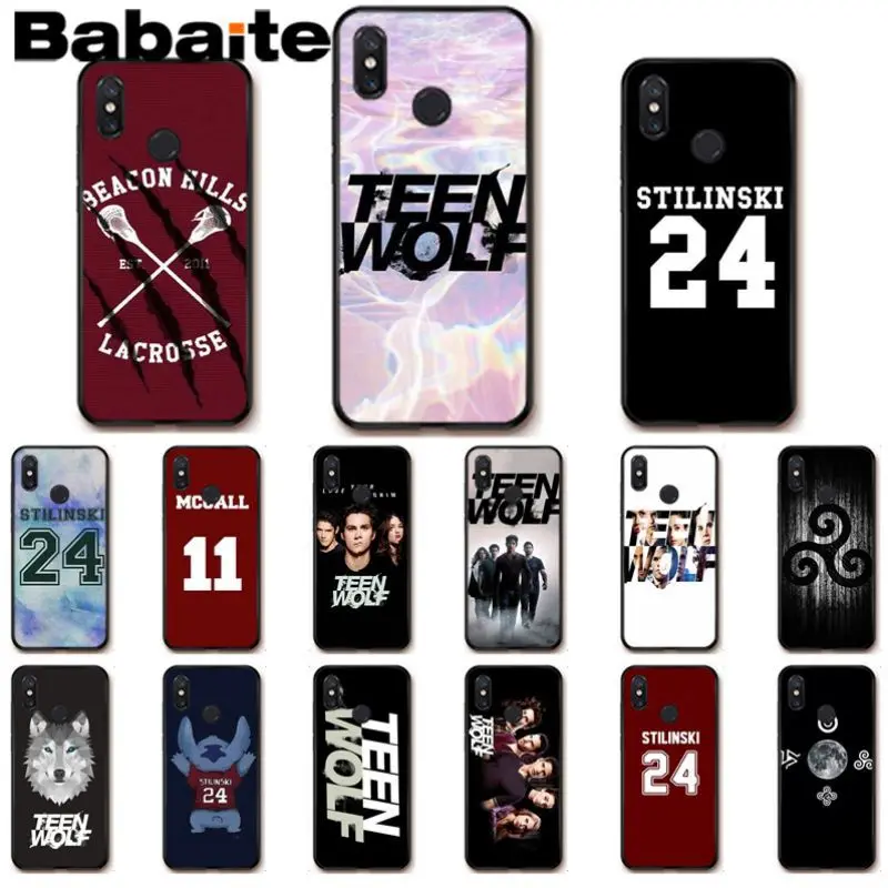 Черный чехол babaite для мобильного телефона с американской ТВ-серией Teen Wolf 24 xiaomi mi 8se