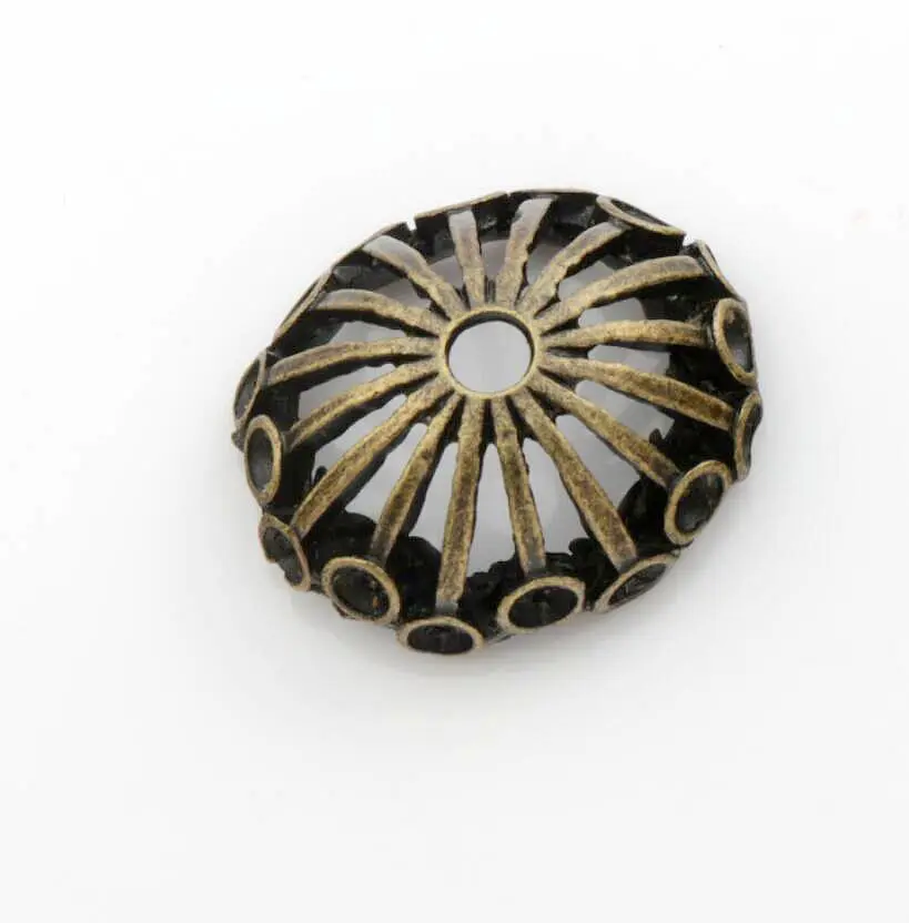 

Bail Design Jellyfish Bead Cap Jewelry Findings Components L1097 12pcs 20.8x18.3mm Antique Bronze