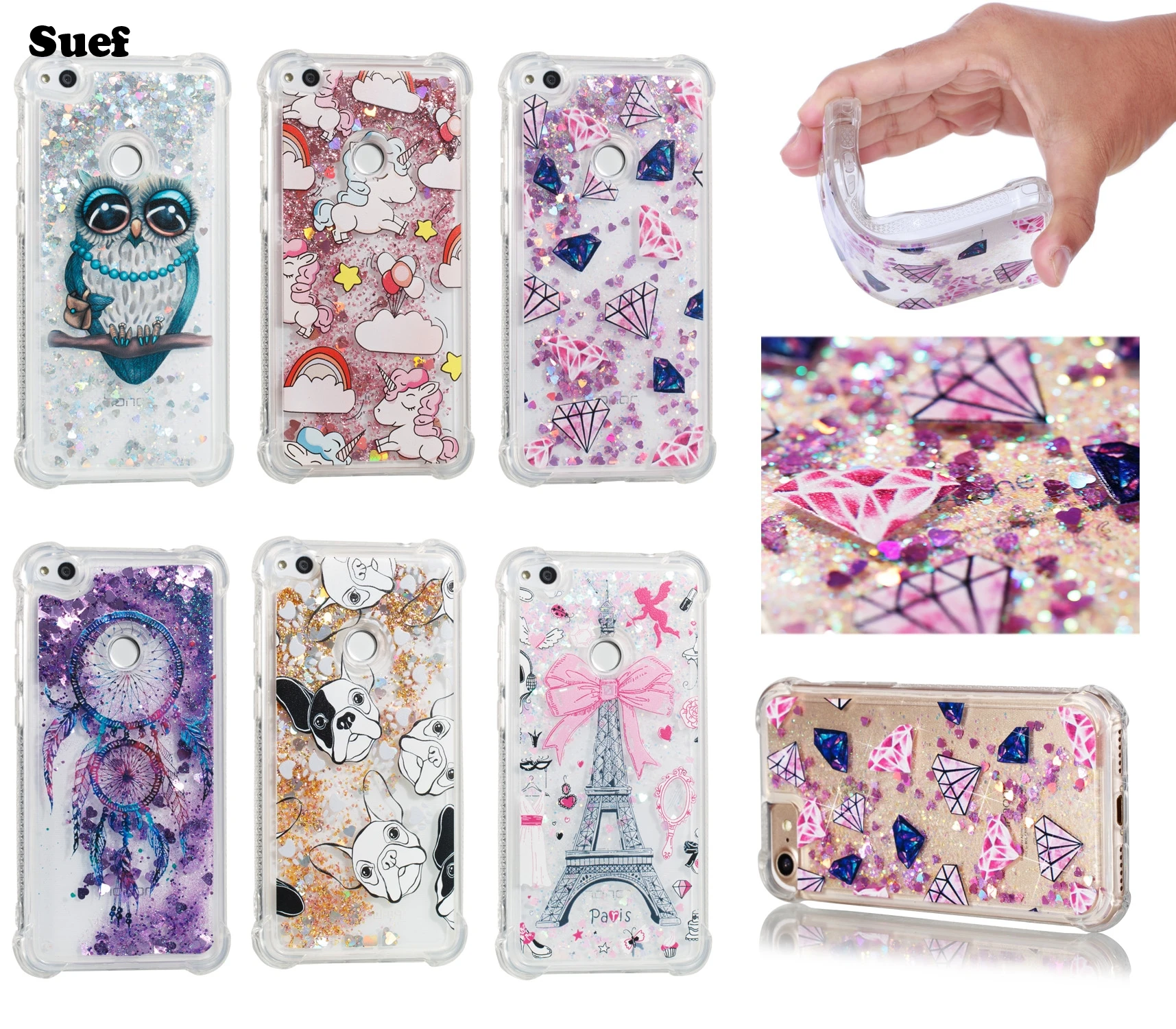 2017 Huawei P8 Lite динамический мигание чехол для pra lx3 случае lx1 p9lite Coque la1 крышка|case for|p8