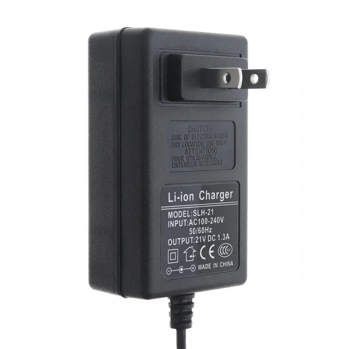 

90cm 21V Lithium Battery Electric Drill Power Adapter Charger with EU Plug and US Plug for Electric Screwdriver Wrench