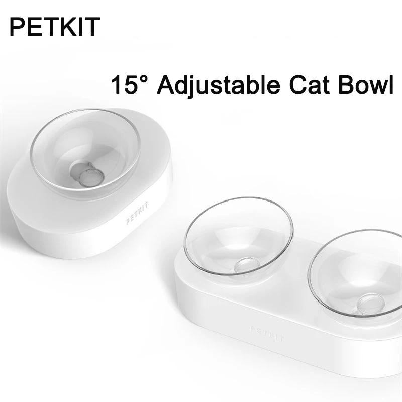 PETKIT 15 градусов регулируемая миска для домашних животных кошка подставка против