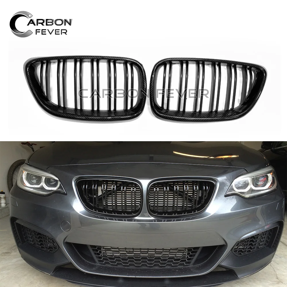 Передняя решетка бампер для BMW 2 серии F22 F23 F87 планка из углеродного волокна