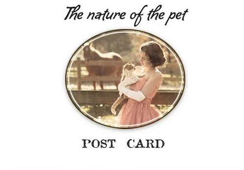 32 шт. Набор открыток Природа домашних животных/поздравительная открытка