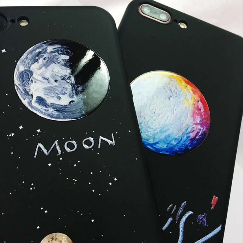 WMZSUCC Звездная ночь Moon Венера черно-белой печати PC Матовая Жесткий чехол для