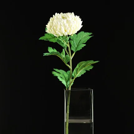 white Xuanxiaotong 10 шт./компл. 60 см Хризантема шелковые искусственные цветы для дома дешевые Семья предложены файлы Гербер цветы вечерние украшения - Цвет: white