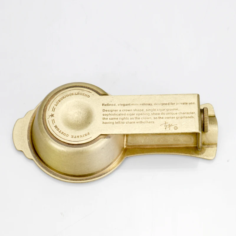 Пепельница и сигара из чистой меди оригинальная ретро-Европейская пепельница