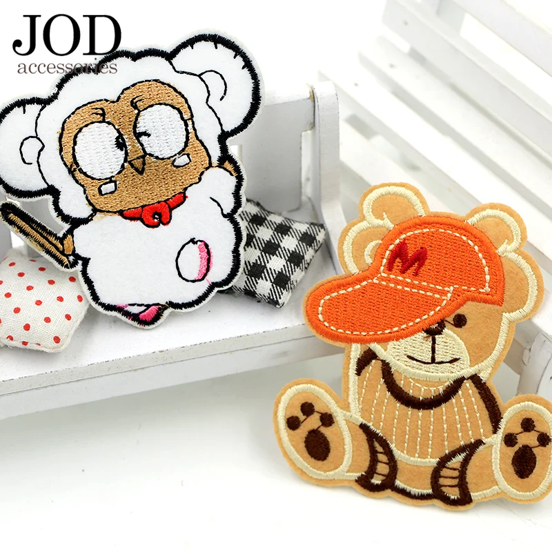 Термоклейкие аппликации для глажки с вышивкой JOD Bear Fly|iron on patches|iron onpatch iron |