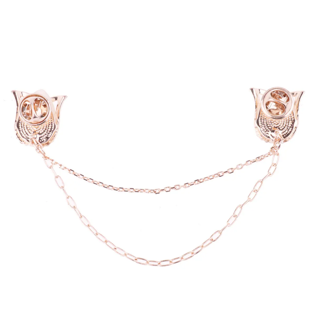 Винтажный лист цветок форма кардиган клип лацкан с цепочкой кисточкой шаль зажим для свитера женская блузка зажим на воротник рубашки