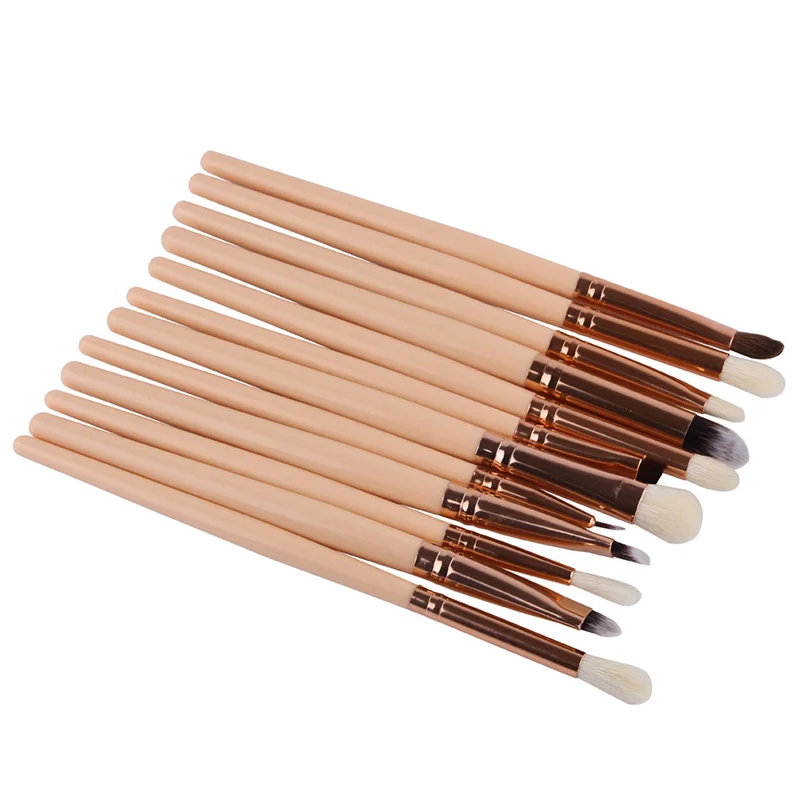 12 шт. фиолетовые кисти для макияжа Pinceis де Maquiagem тени век Make Up Set черный зеленый